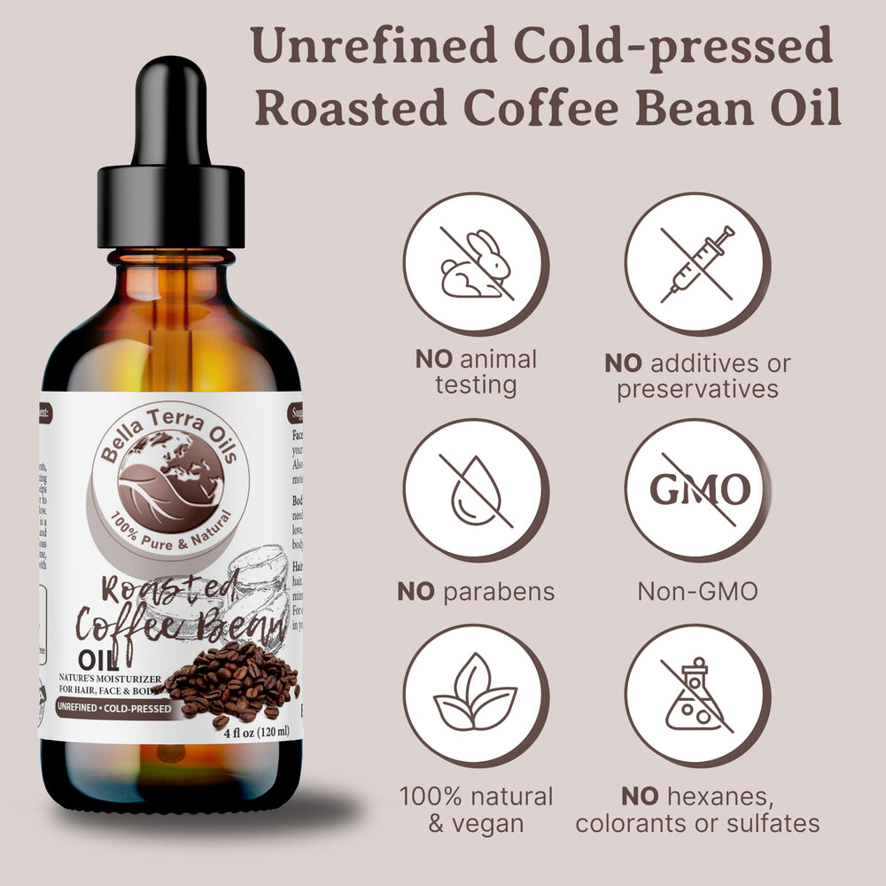 Amber glass bottle from Bella Terra Oils signaling premium ingredients and natural origin