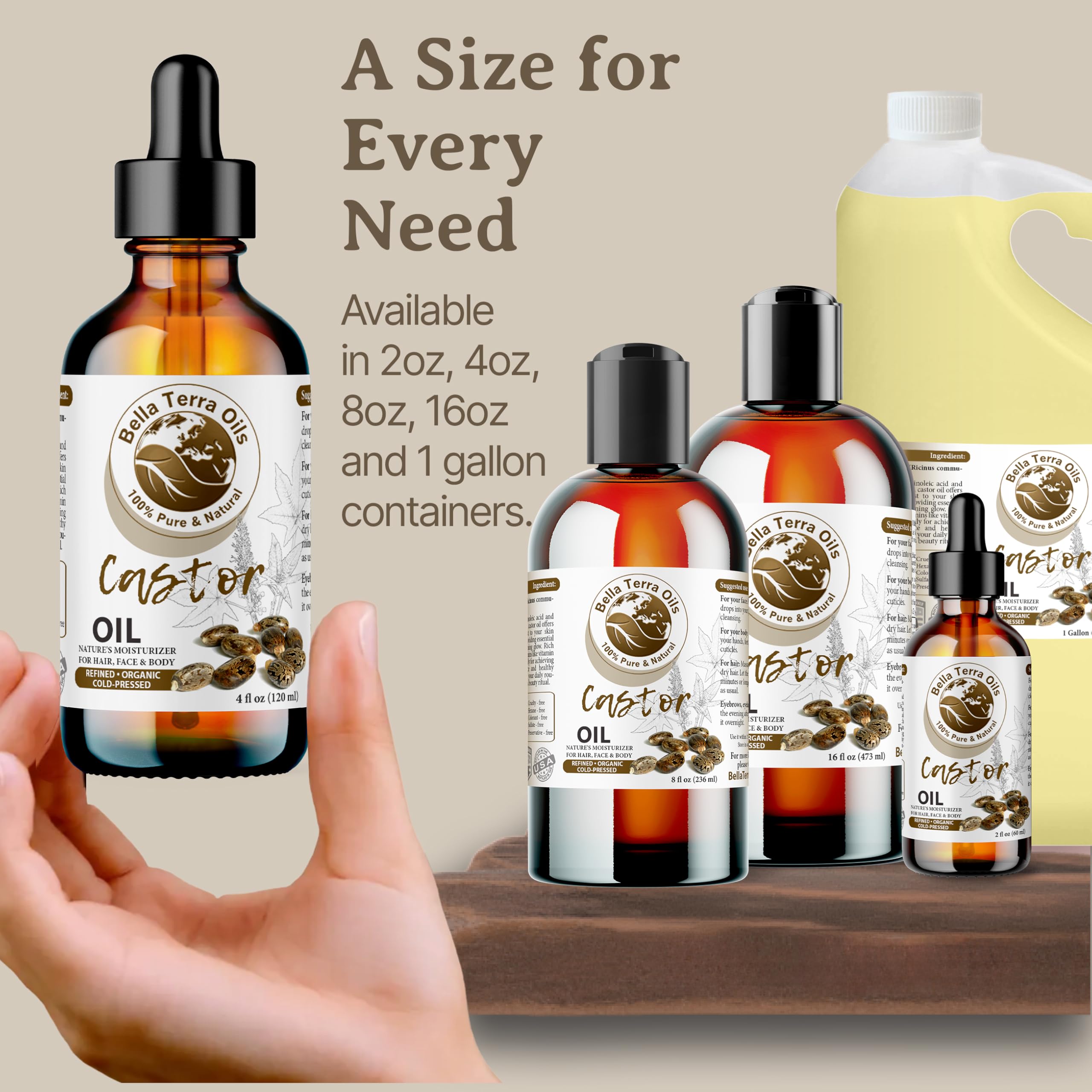 Easy-to-use application for daily skin and hair routines.