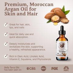 Bella Terra Oils Argan Oil pour demonstrates quick absorption with no greasy finish.