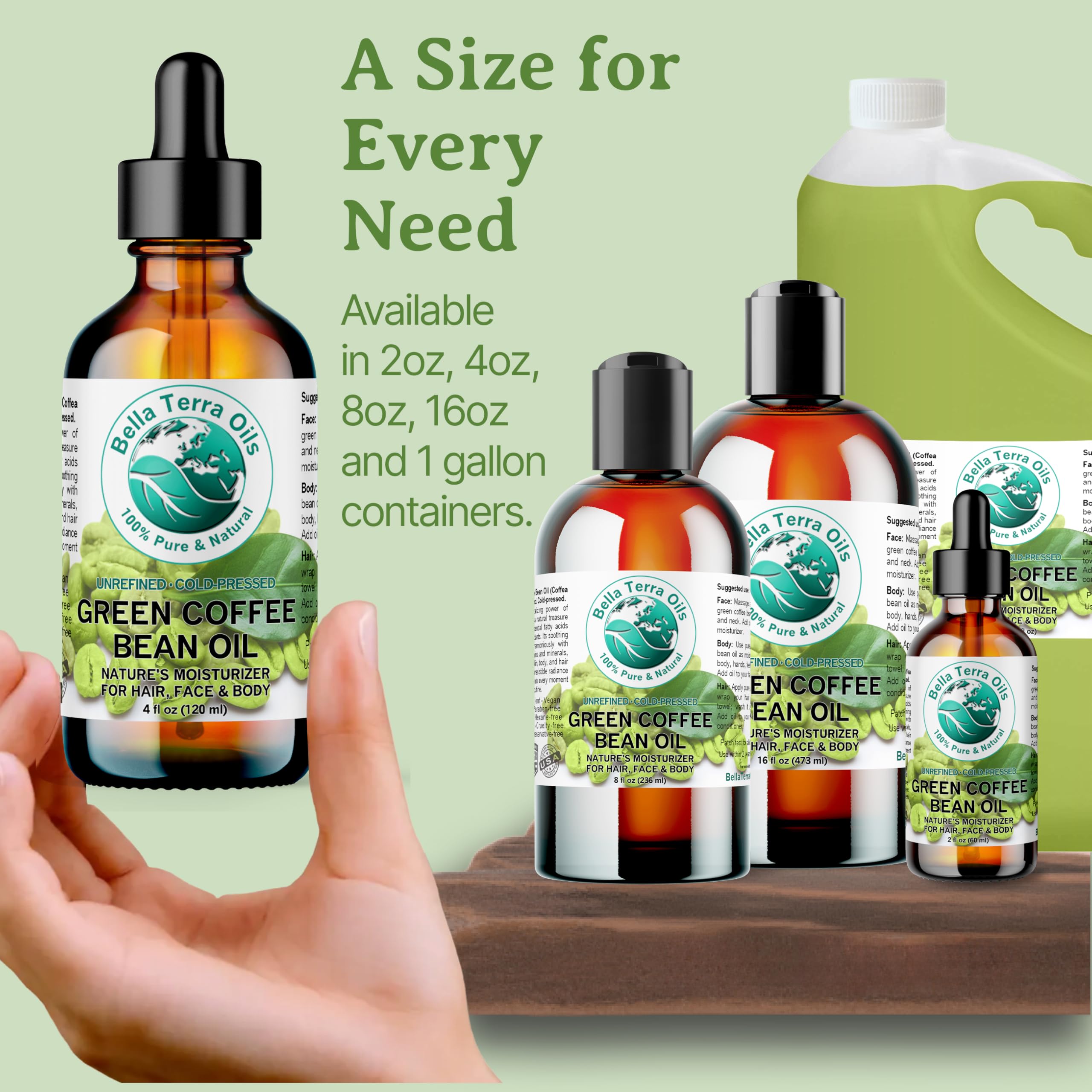 Bella Terra Oils eco-friendly packaging and premium design