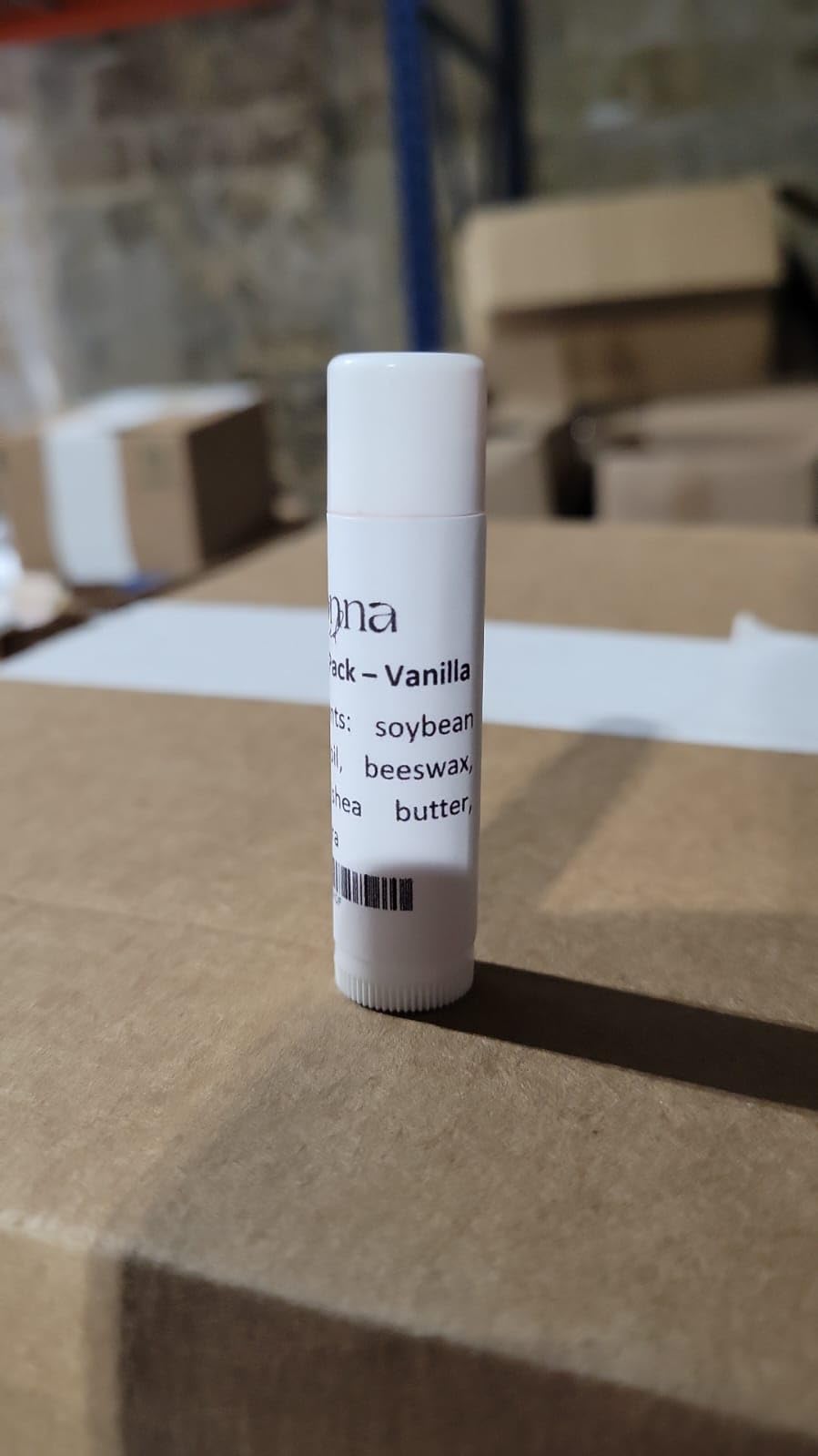 Belladonna lip balm bulk label-ready surface for branding