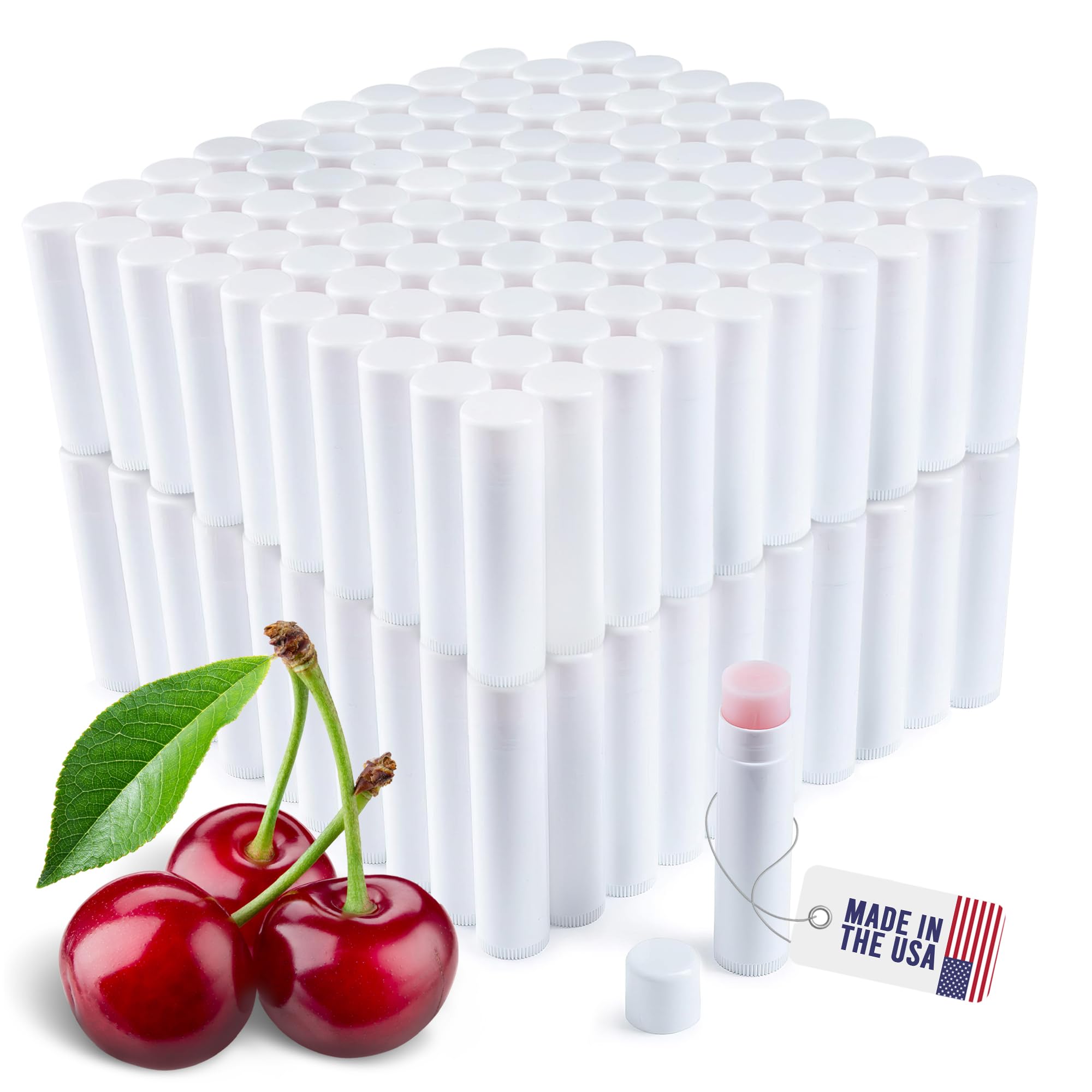 Belladonna lip balm unlabeled tubes for custom branding at events.