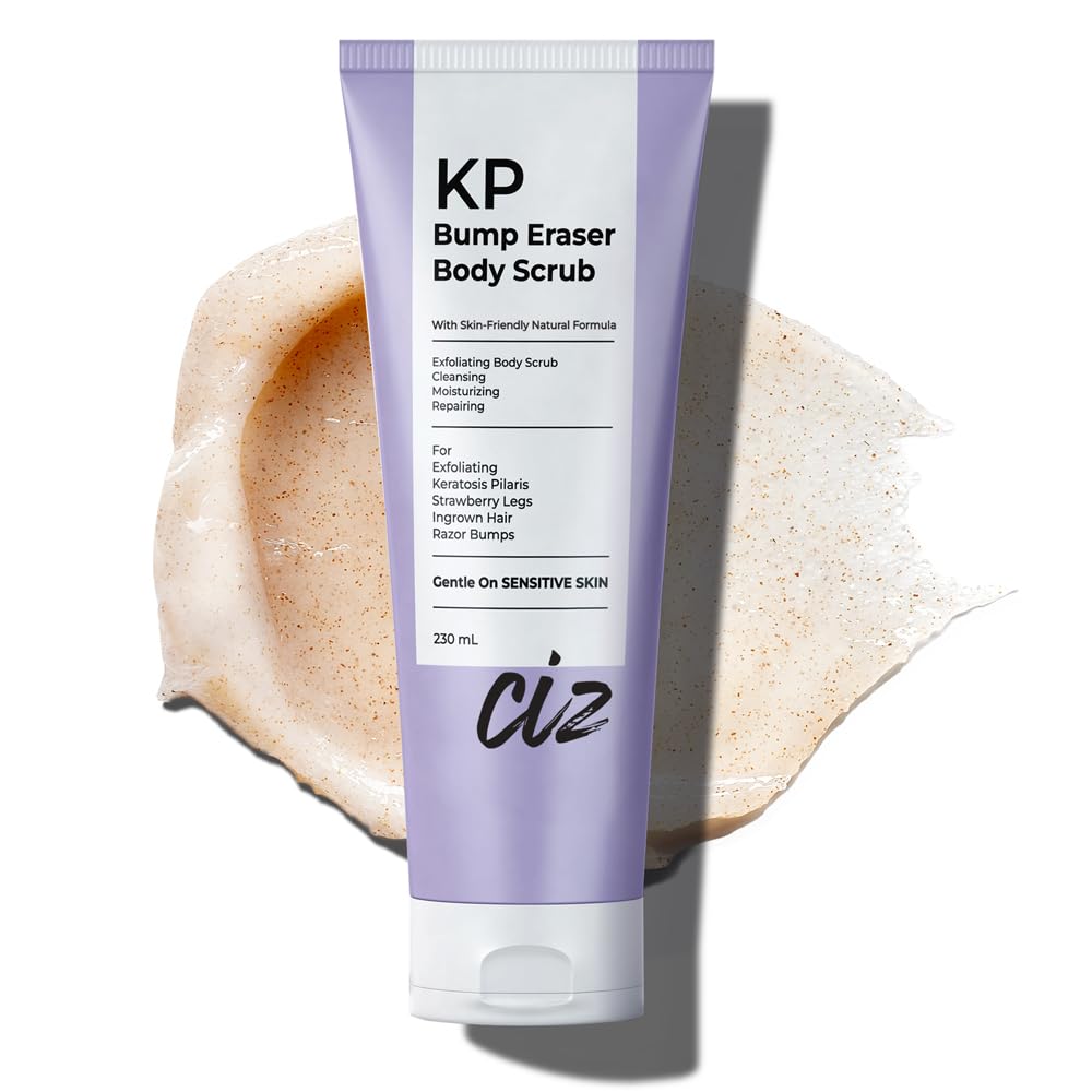 BellamiLuxx KP Bump Eraser scrub packaging promoting gentle exfoliation for KP