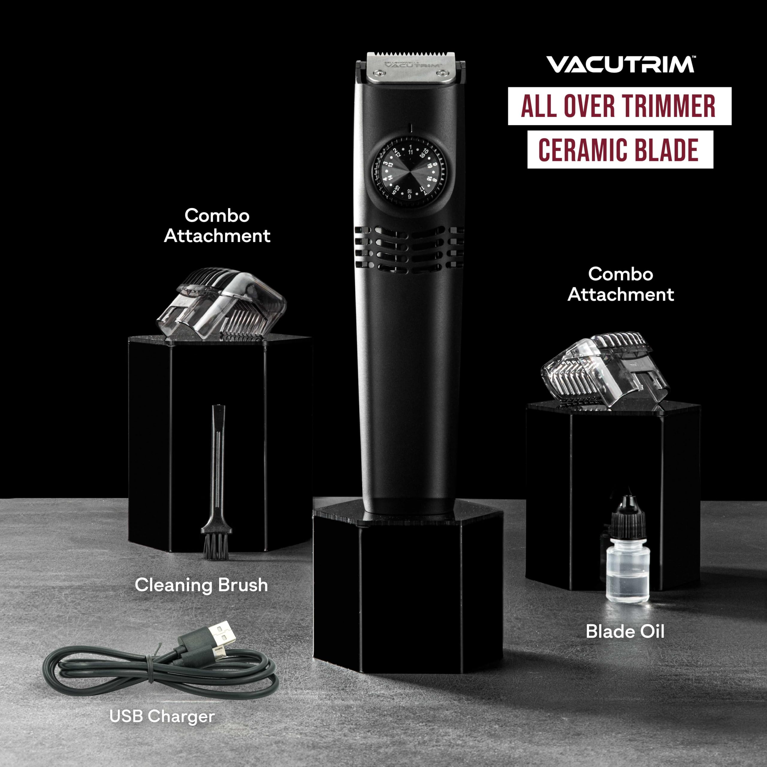 Cleaning kit components included for maintenance after grooming with Vacutrim.