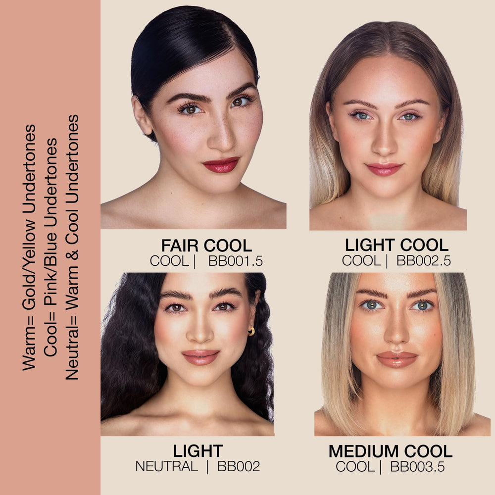 Bellapierre BB Cream SPF 20 easy blending with finger or brush.