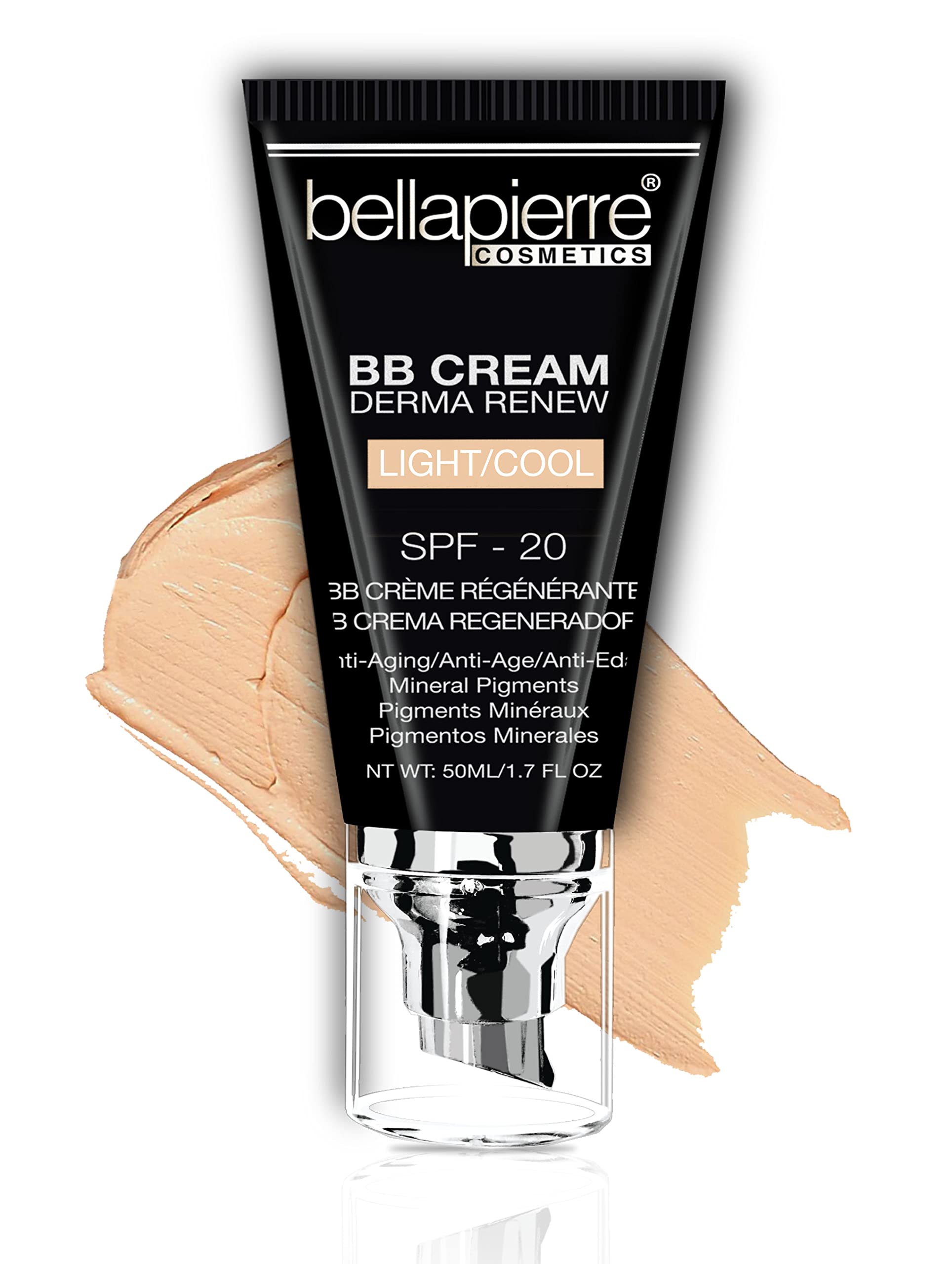 Bellapierre BB Cream SPF 20 with pump top for precise, mess-free application