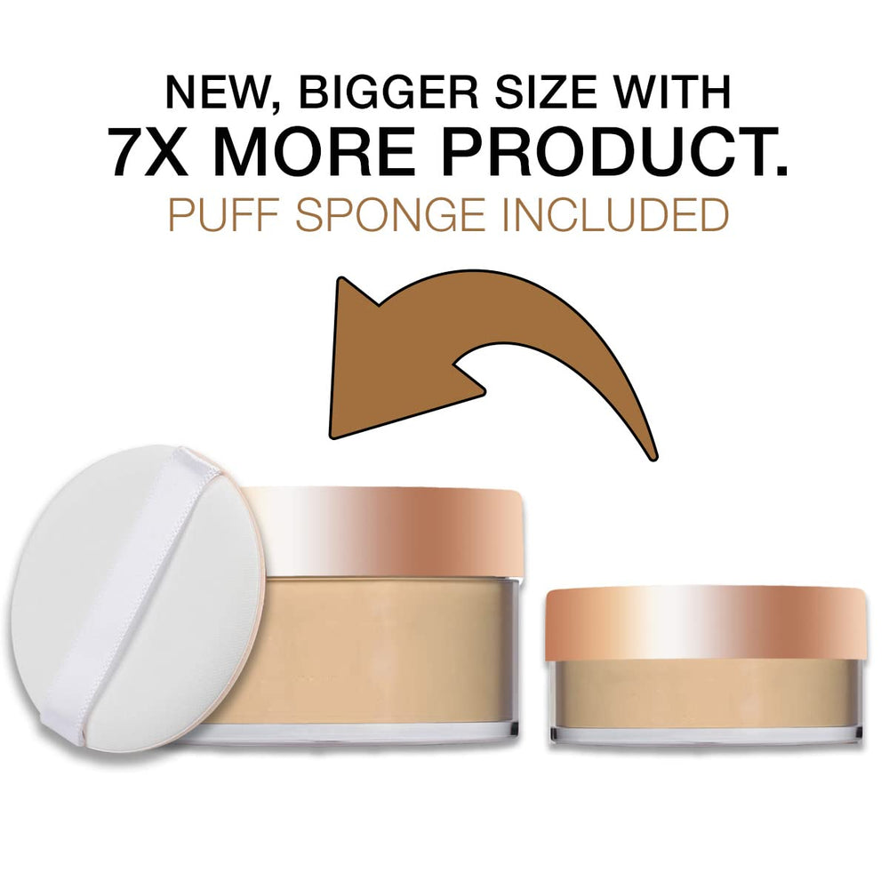Bellapierre setting powder offers all-day wear without cakiness and shine control.