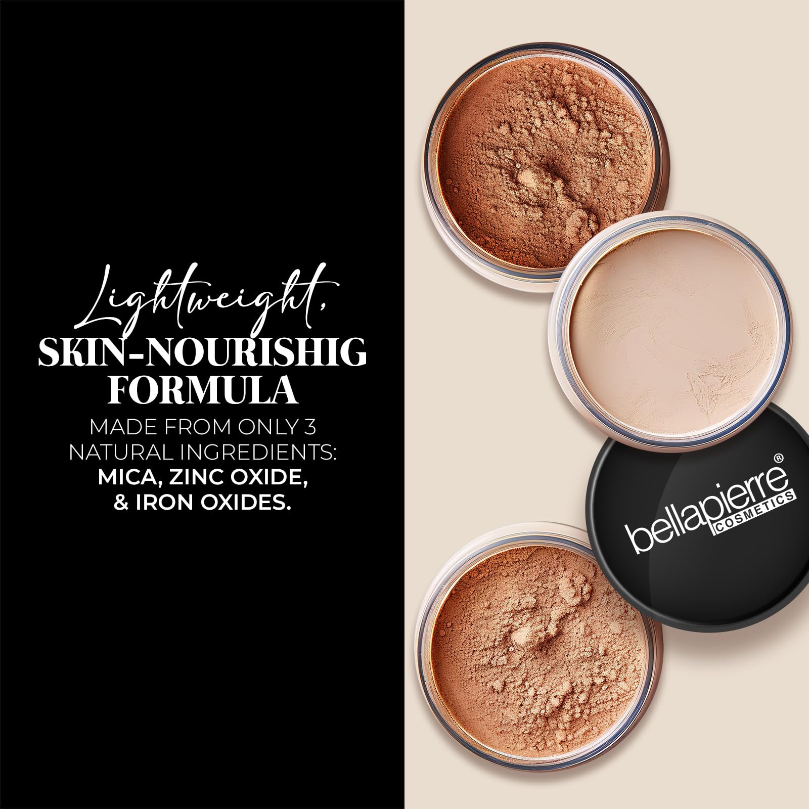 Bellapierre foundation brush application demonstrates easy blend for natural finish