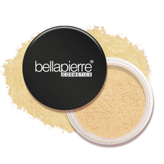 Bellapierre mineral foundation Ivory jar close-up showing creamy texture for smooth coverage.