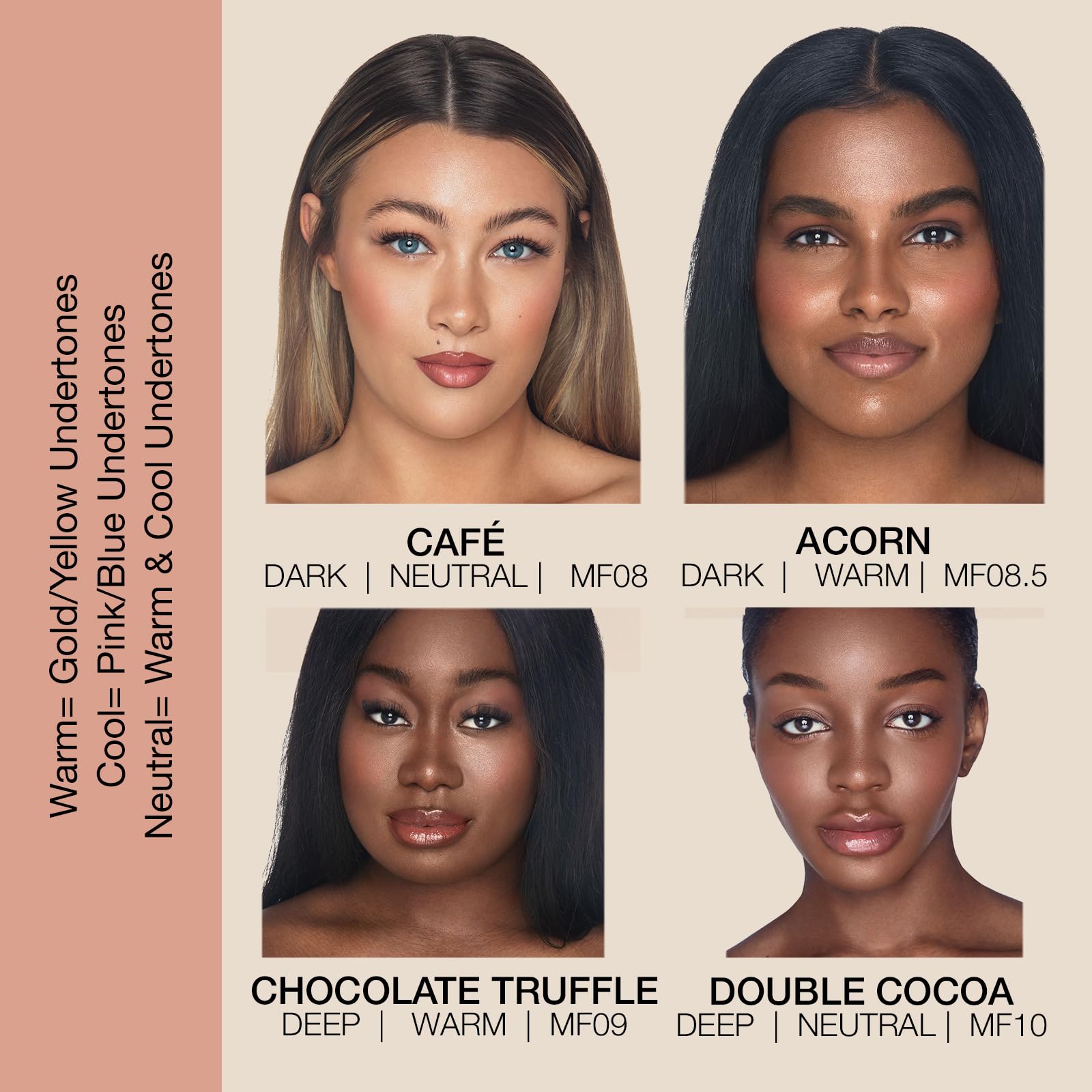 Bellapierre Acorn shade close-up highlights mineral texture for blending.