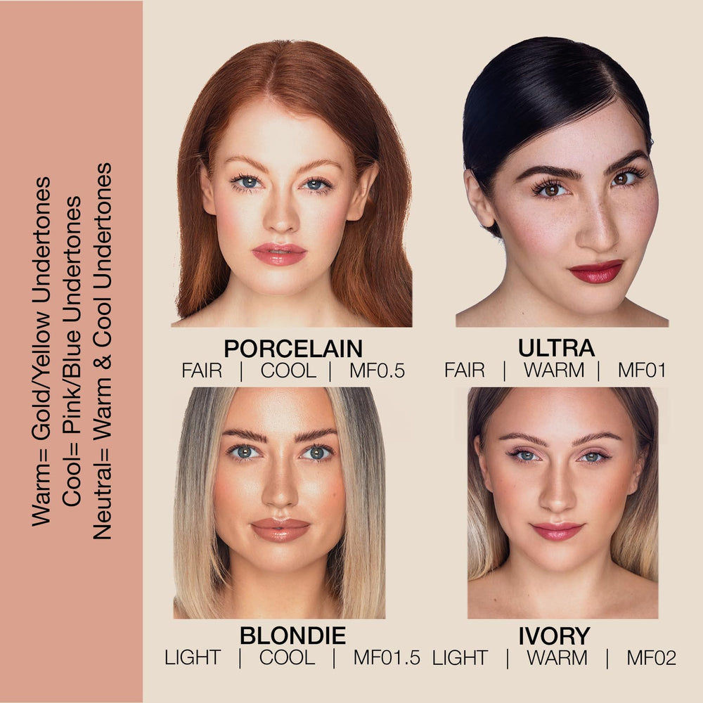 Swatch of Bellapierre Mineral Foundation SPF 15 showing matte finish