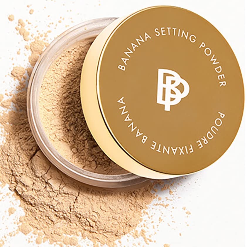 Bellapierre XL Banana Setting Powder compact showing color correction for radiant finish