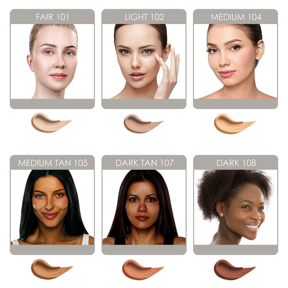 Bellaterra BB Cream Light 102 being applied with fingers for weightless coverage.