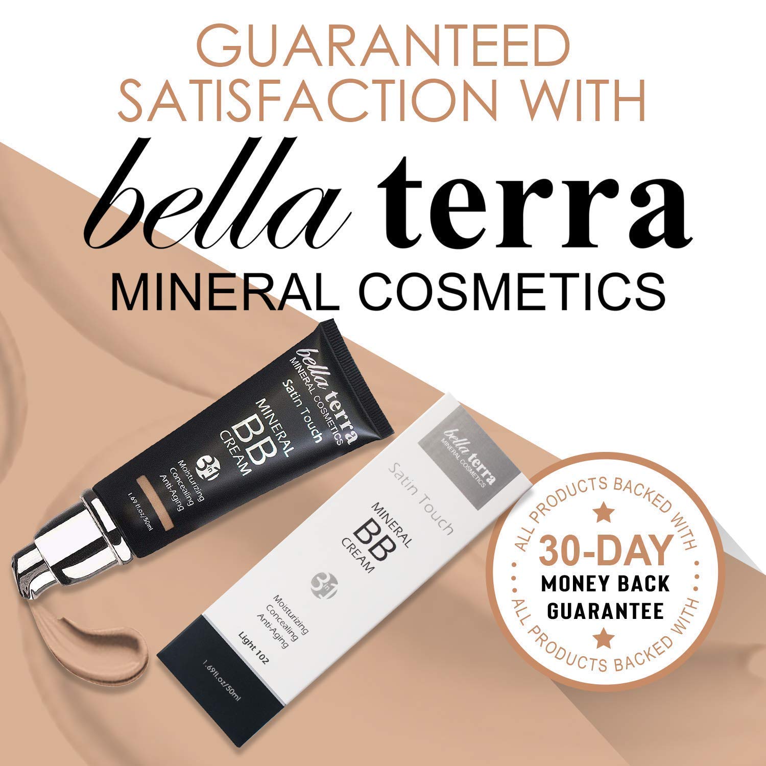 Bellaterra BB Cream packaging notes paraben-, talc-, and fragrance-free formula.