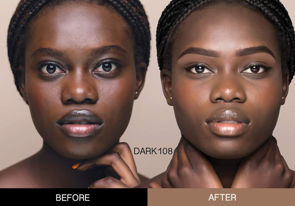 Bellaterra Cosmetics BB Cream matte finish close-up emphasizes smooth pores.