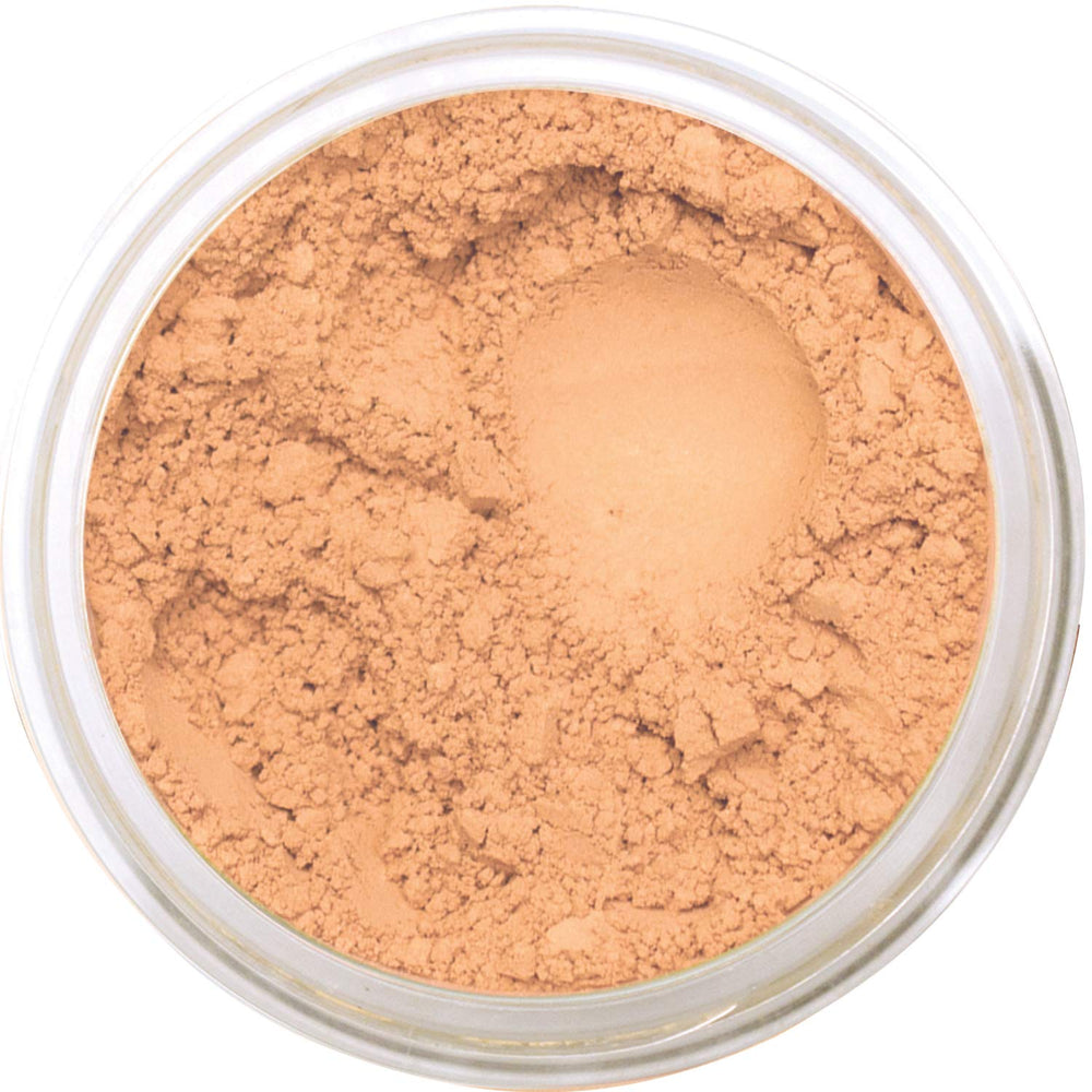 Bellaterra Cosmetics Bella Terra mineral foundation natural matte swatch for soft coverage