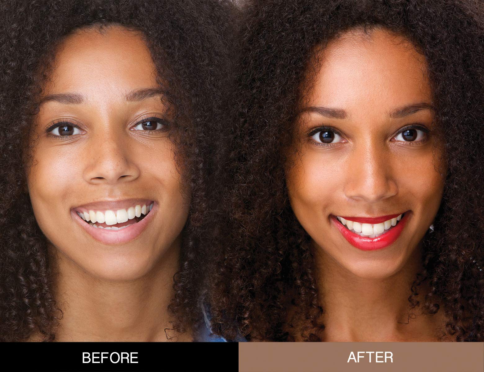 Bellaterra BellaTerra Cinnamon shade demonstrates warm undertone suited to deep complexions.