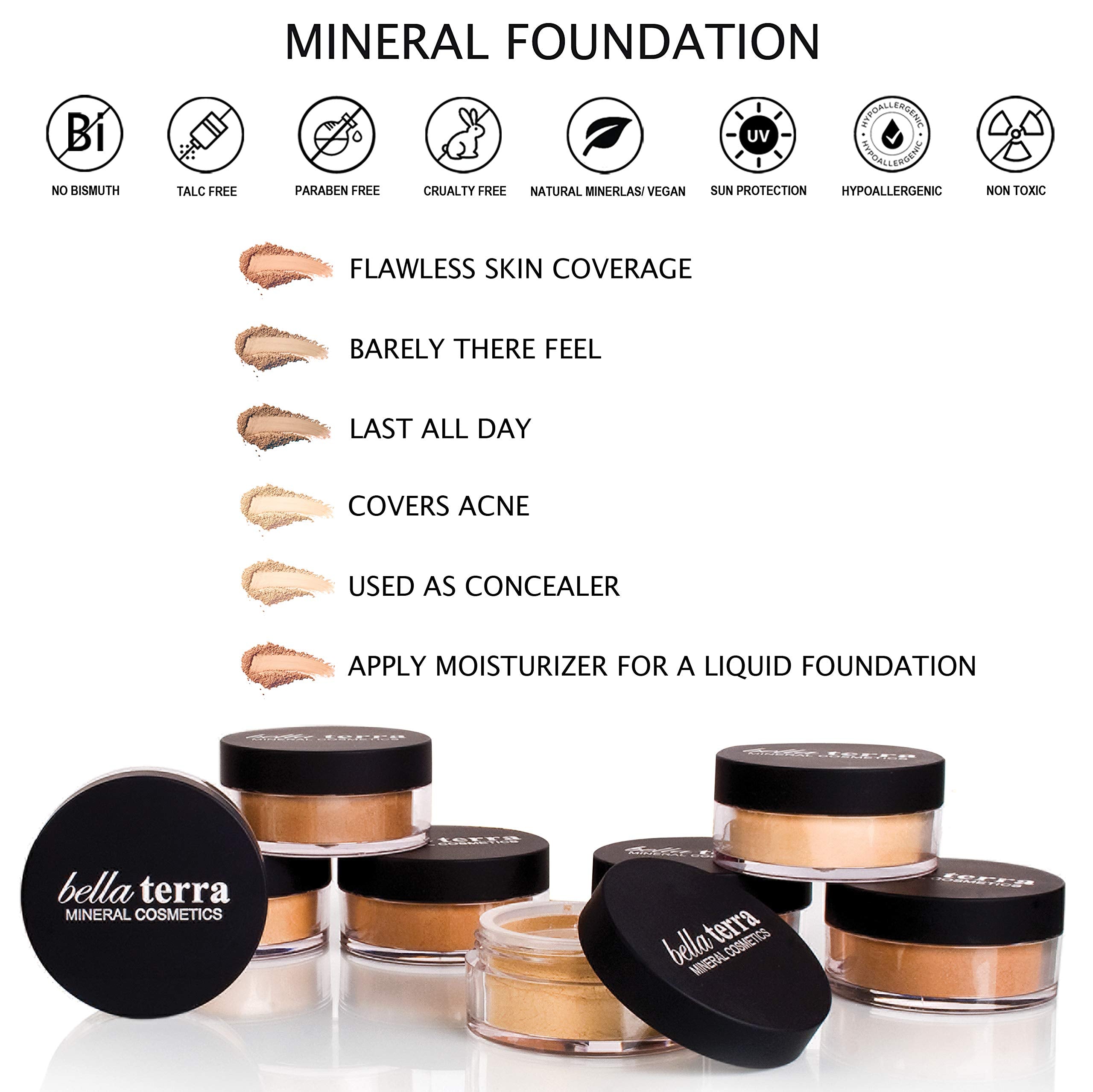 Bellaterra long-wear matte finish keeps color consistent from morning to night