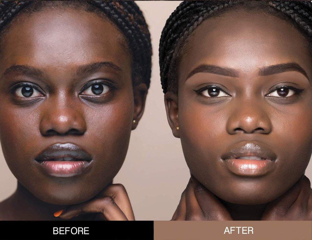 Bellaterra formula close-up highlights finely milled powder for breathable wear.