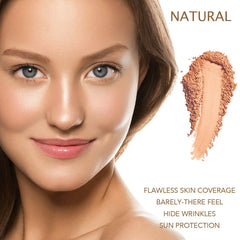 Bellaterra Foundation Latte brush-blend enables effortless layering for a soft matte finish.