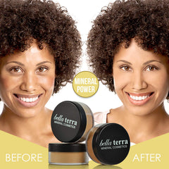 Bellaterra foundation Maple brush application shows smooth, blendable finish.