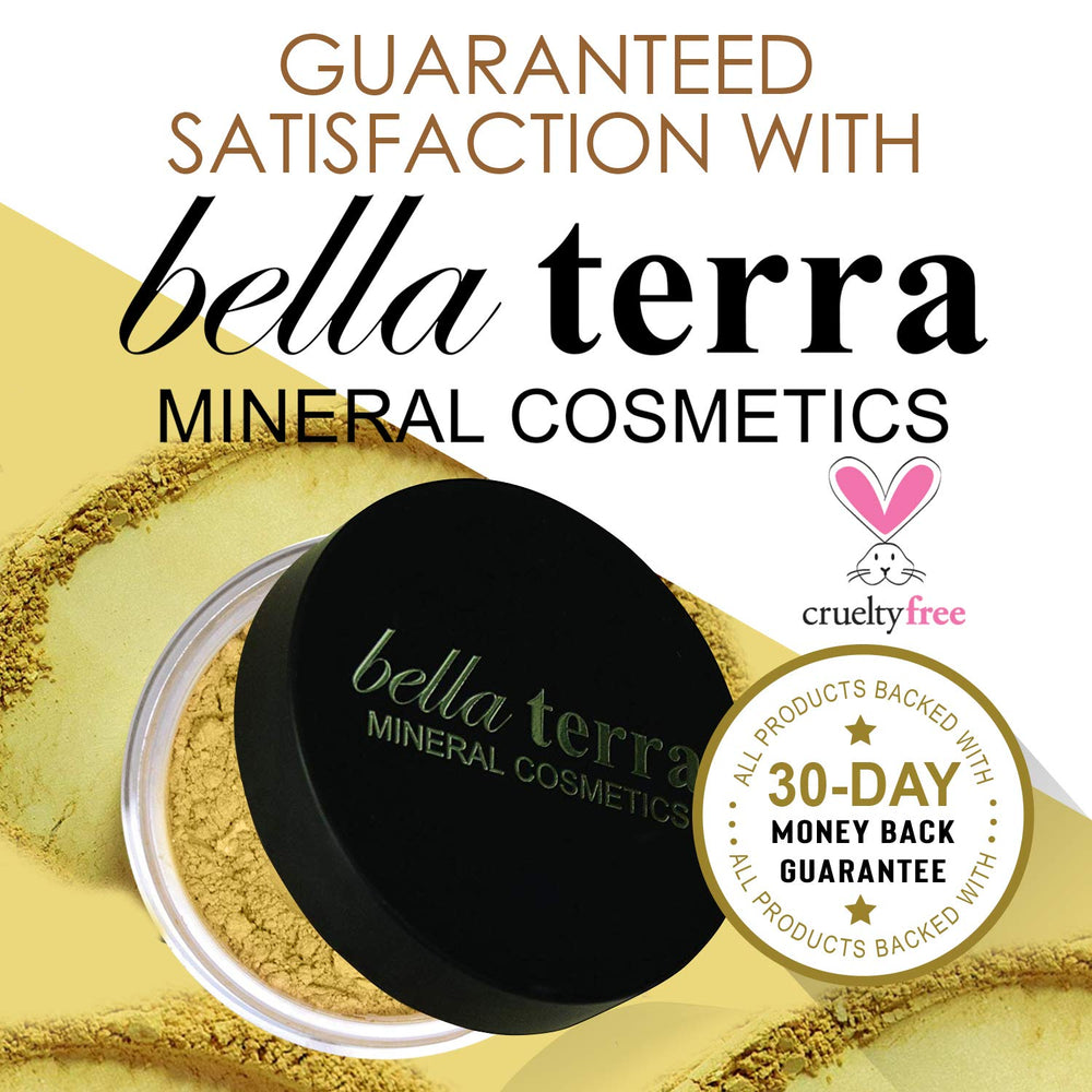 Bellaterra foundation Maple compact and mirror provide on-the-go touch-ups.