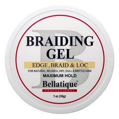 Bellatique Edge Control applied to hairline for crisp, natural-looking edges.