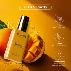 Bellavita Gourmet Mango bottle bursting with juicy tropical sweetness
