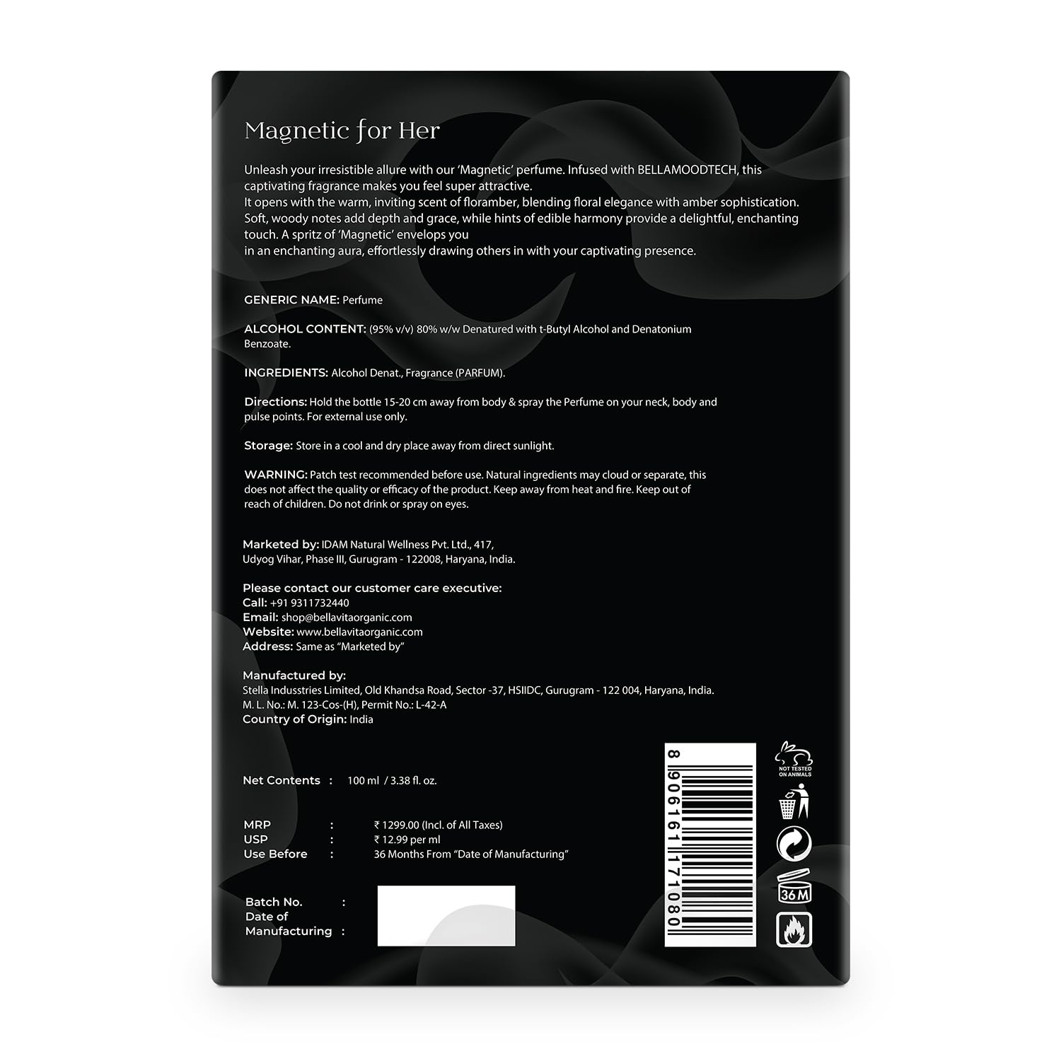 Bellavita Magnetic night-time essence, suitable for evening wear.