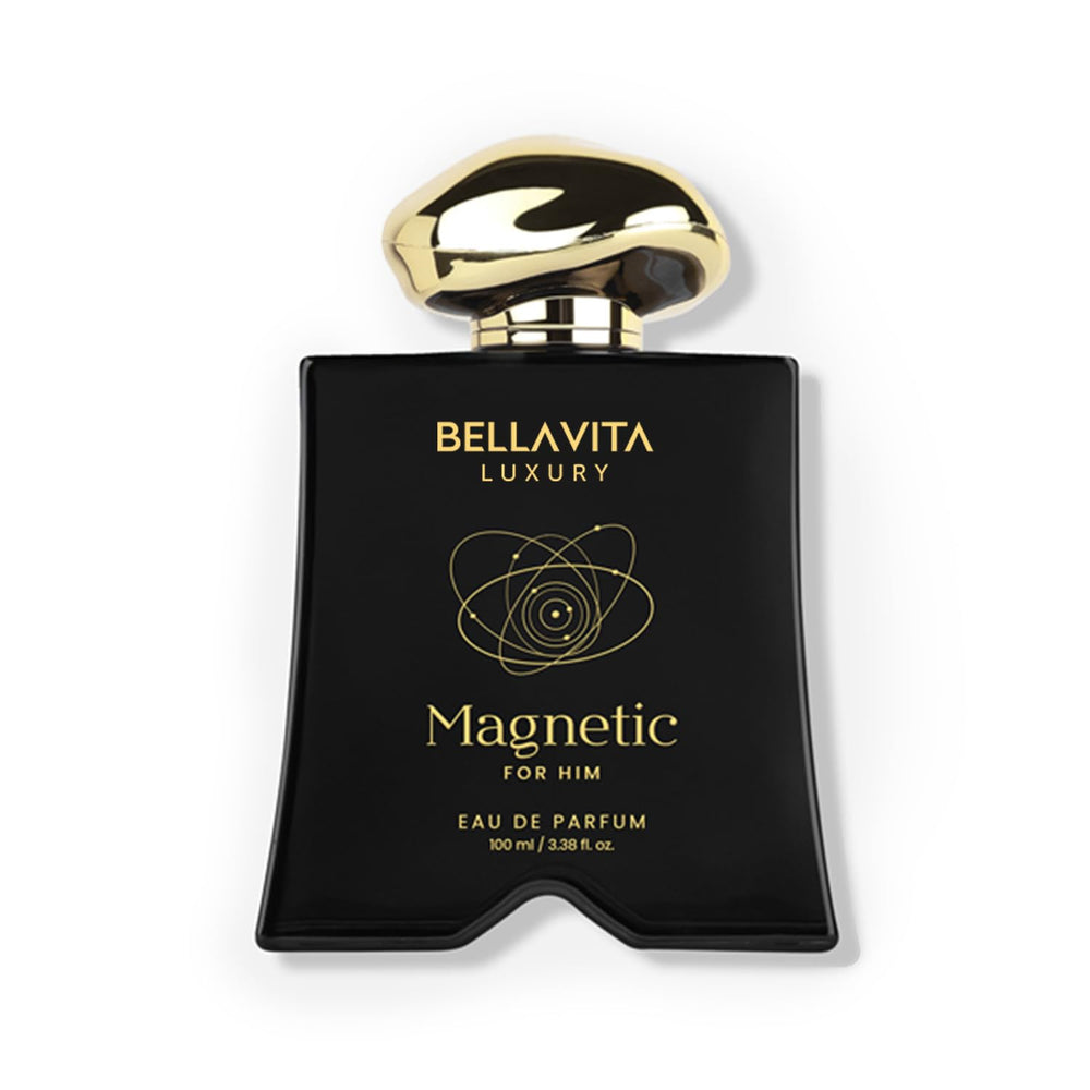 Vanilla and cedarwood tones in Magnetic suggest warm evening wear.