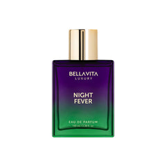 Bellavita Night Fever bottle close-up for refined evening allure.