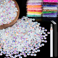 BELLEBOOST 5000 White AB rhinestones bulk for versatile craft projects