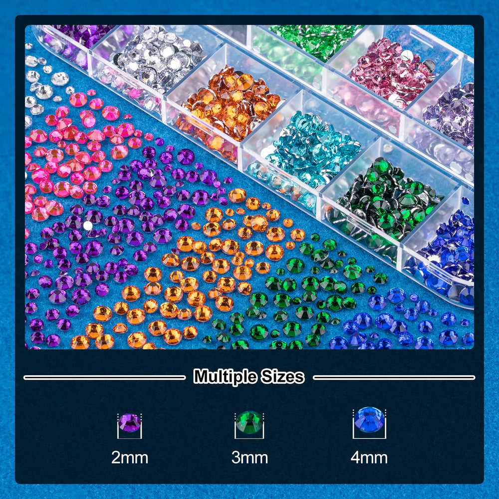 BELLEBOOST flat-back clear gems in crystal for shiny accents