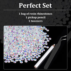 BELLEBOOST iridescent rhinestones reflect light for eye-catching crafts and makeup accents.