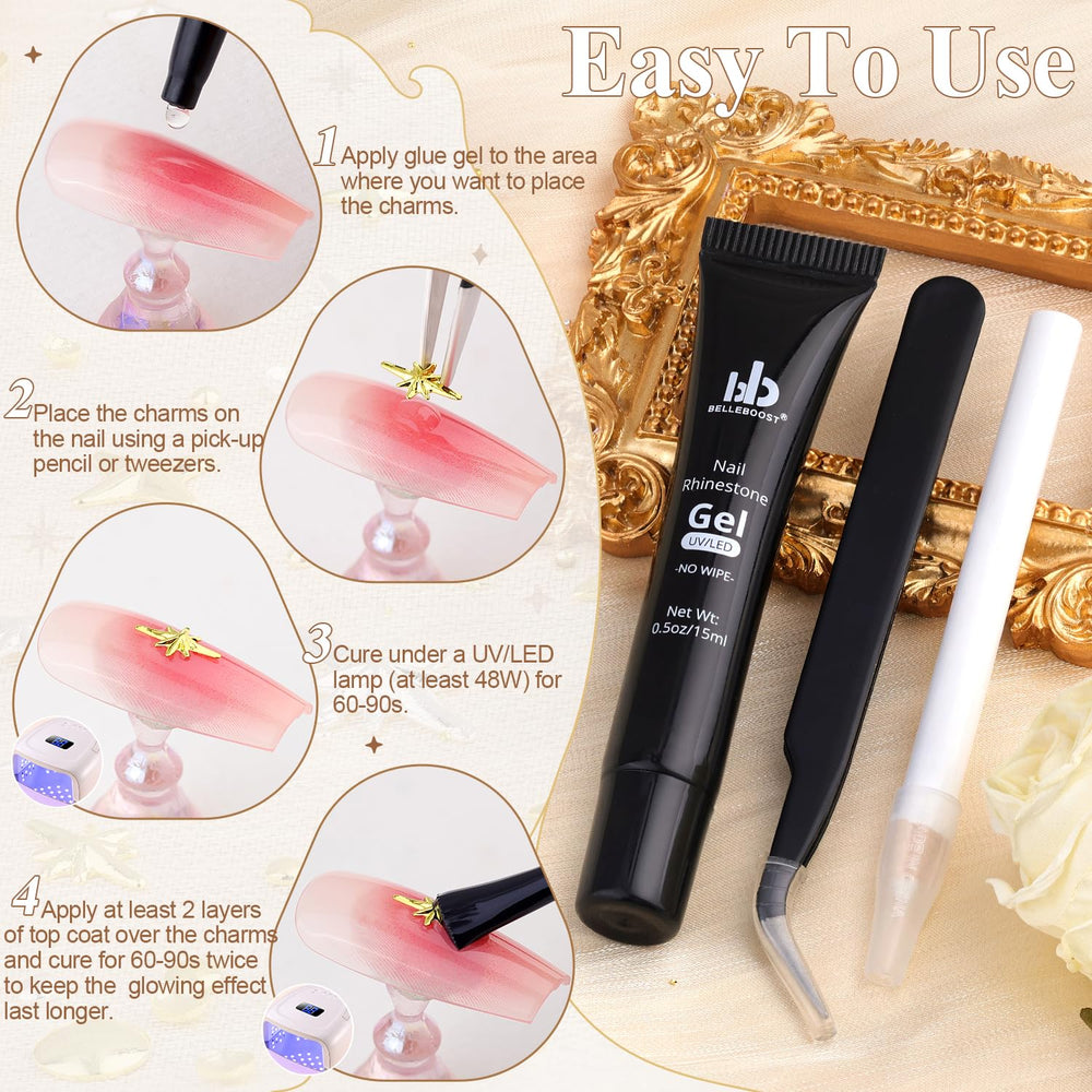 BELLEBOOST nail art application tools enable fast, precise decoration.
