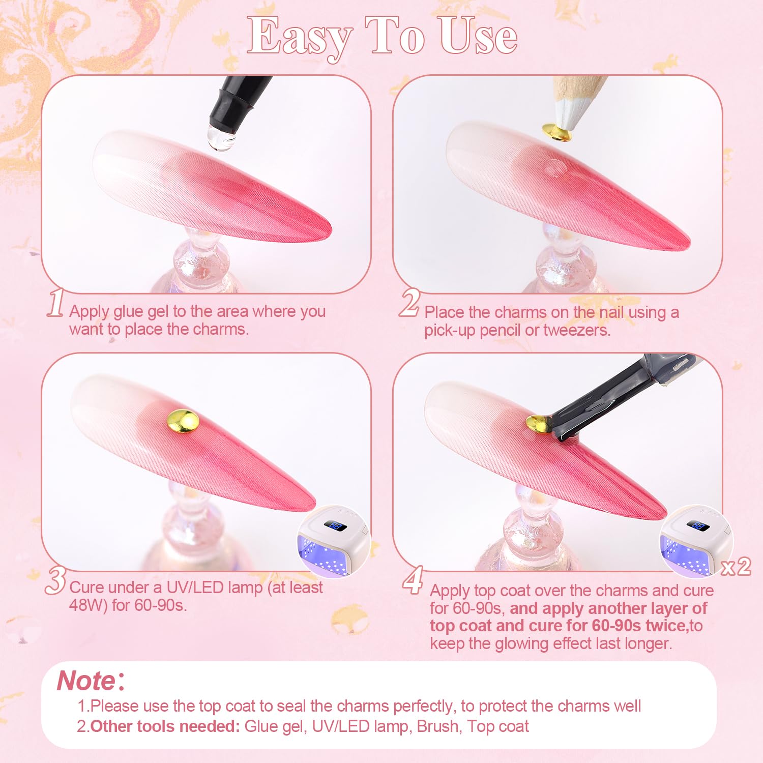 BELLEBOOST easy nail-art application with UV/LED cure for durability.