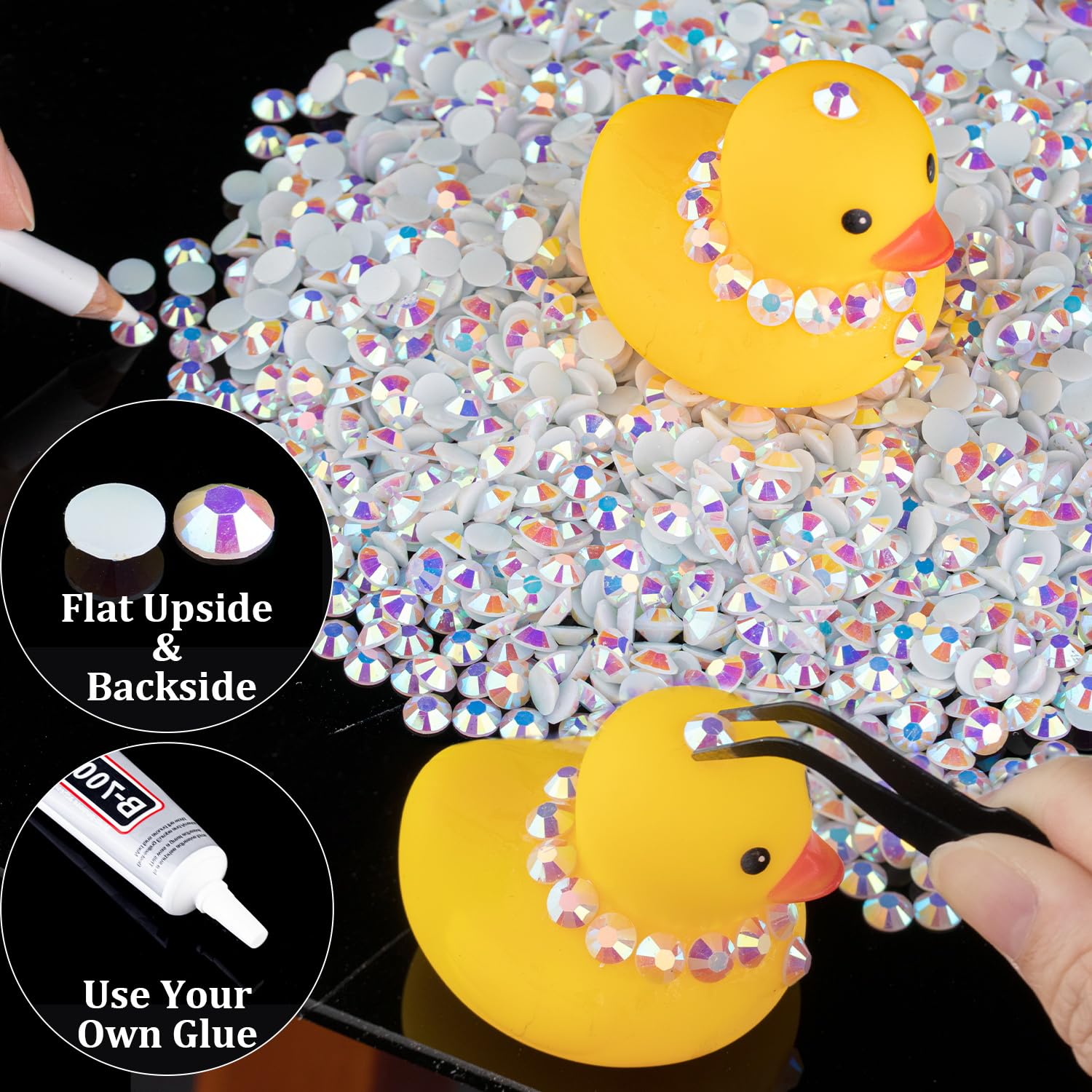 BELLEBOOST 3mm rhinestones ideal for nail art and crafts