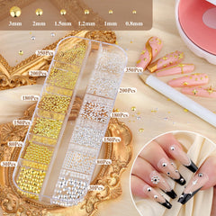 BELLEBOOST nail art tweezers for precise placement of tiny decorations.