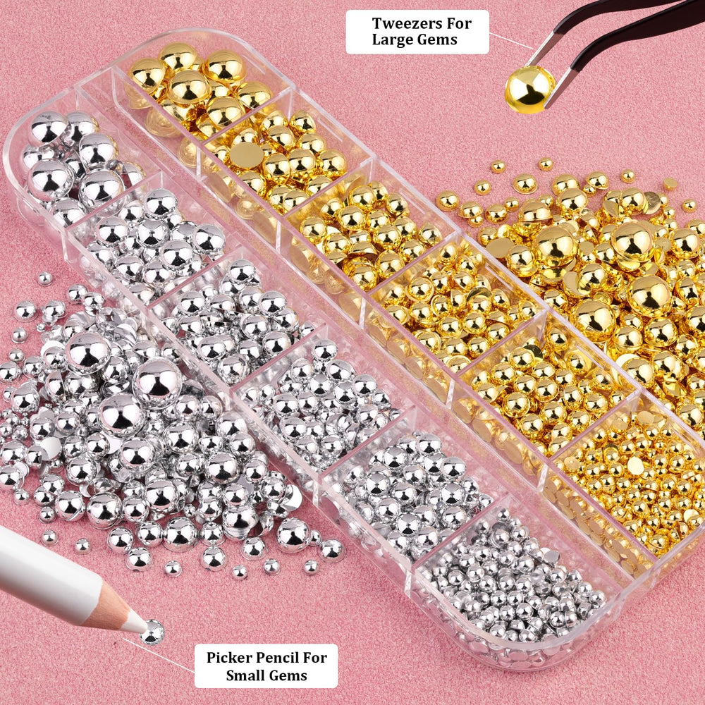 BELLEBOOST pickup pencil and tweezers simplify picking up tiny pearls with control.