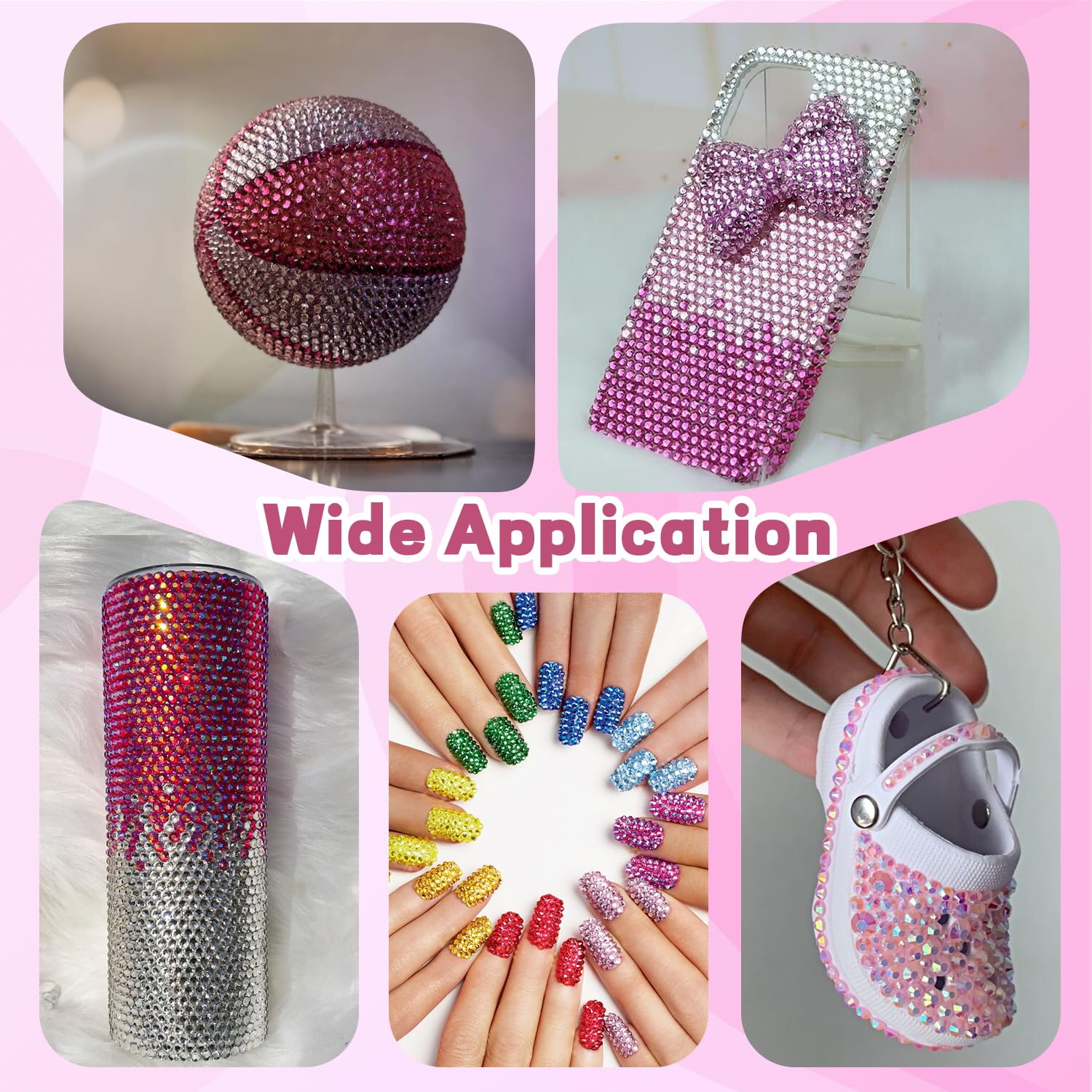 BelleBoost resin gems with durable coating offer long-lasting sparkle