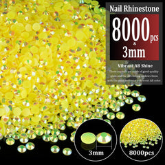 BELLEBOOST resin jelly rhinestones flatback 3mm for nail art embellishment.