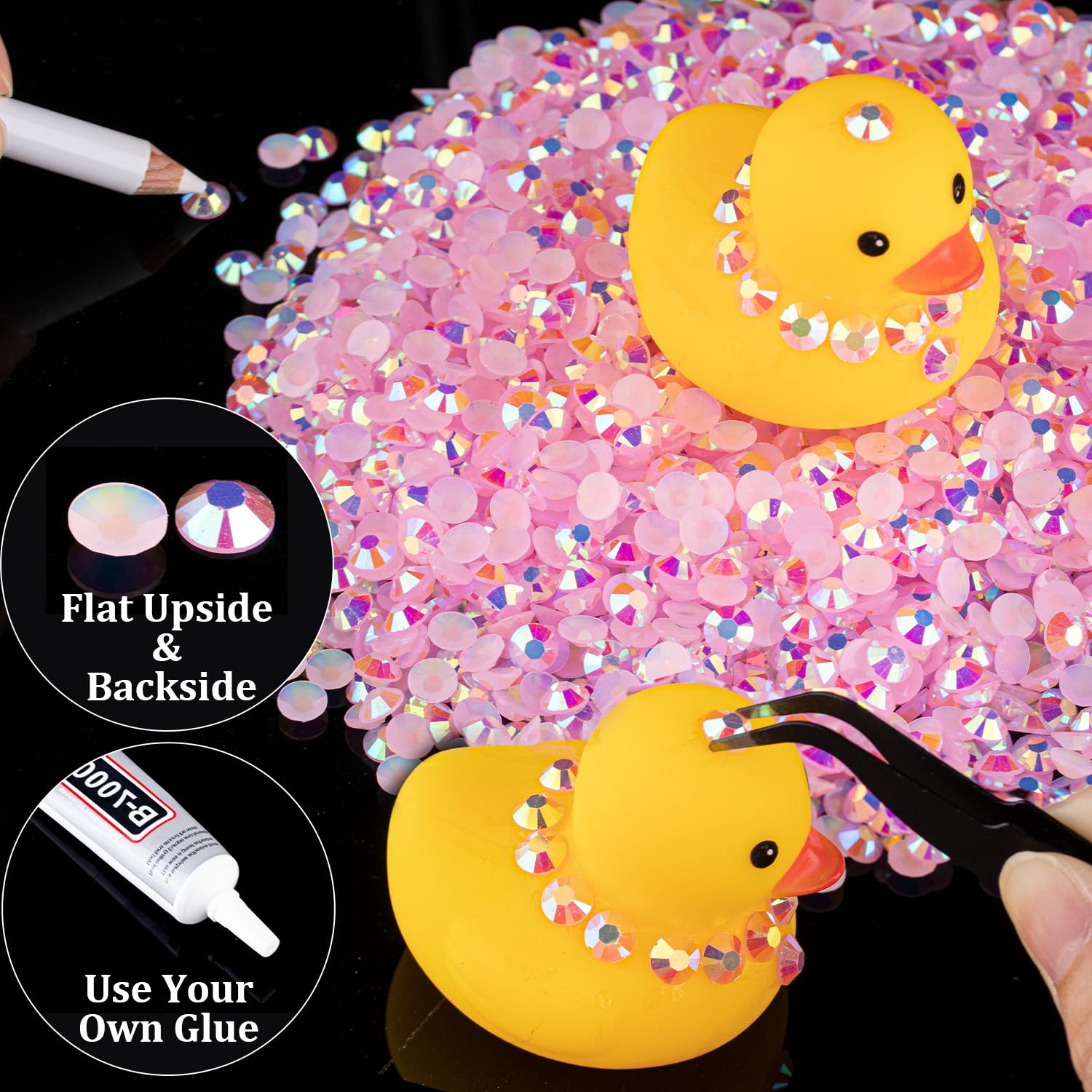 BELLEBOOST rhinestones designed for easy placement with included tools