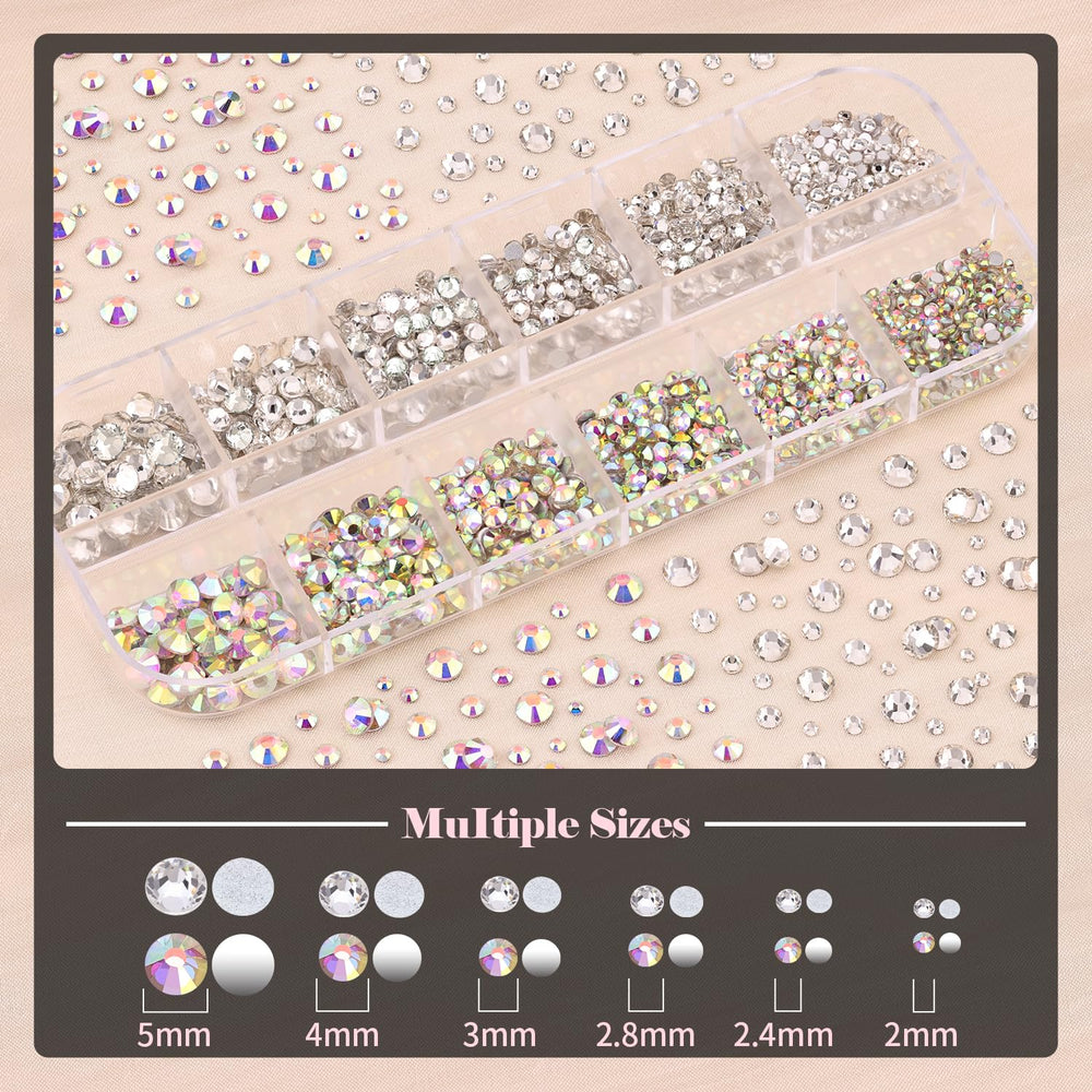 BELLEBOOST mixed-color rhinestones for versatile nail art designs.