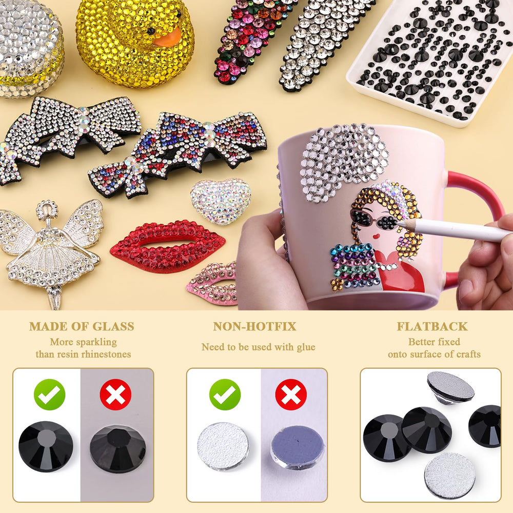 BELLEBOOST rhinestones applied to shoes for eye-catching embellishment