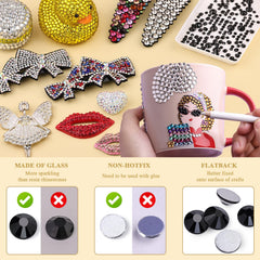 BELLEBOOST rhinestones applied to shoes for eye-catching embellishment