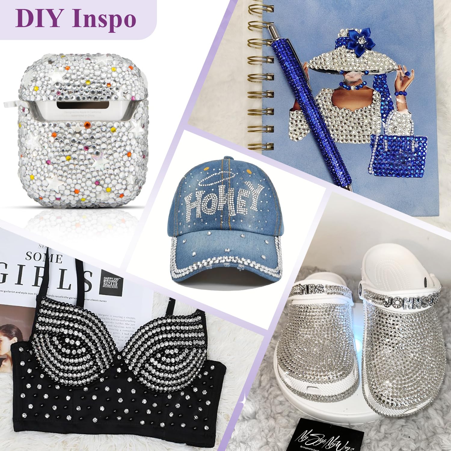 BELLEBOOST rhinestones clear for tumblers and mugs with shine.