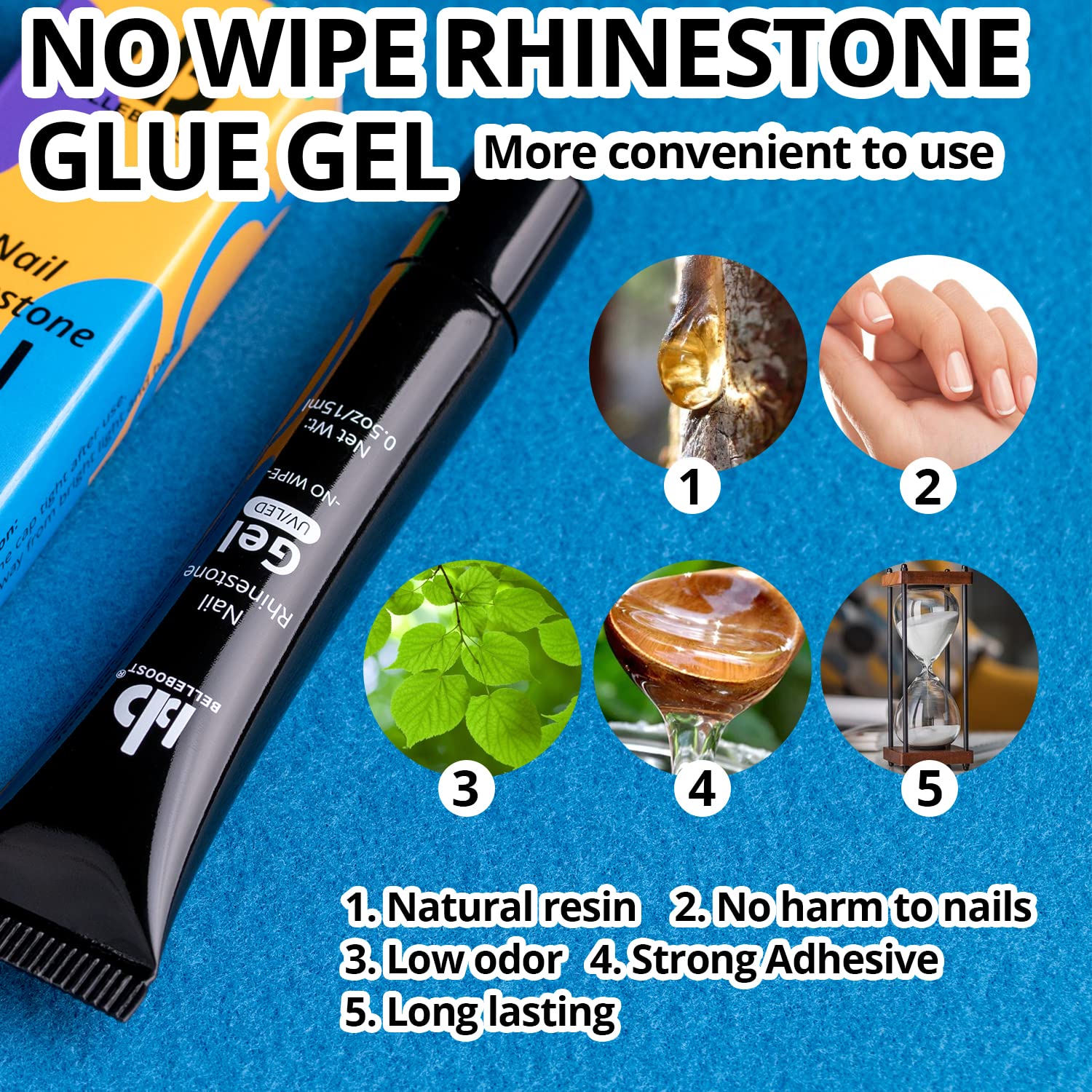 BELLEBOOST tweezer helping secure small stones with precision