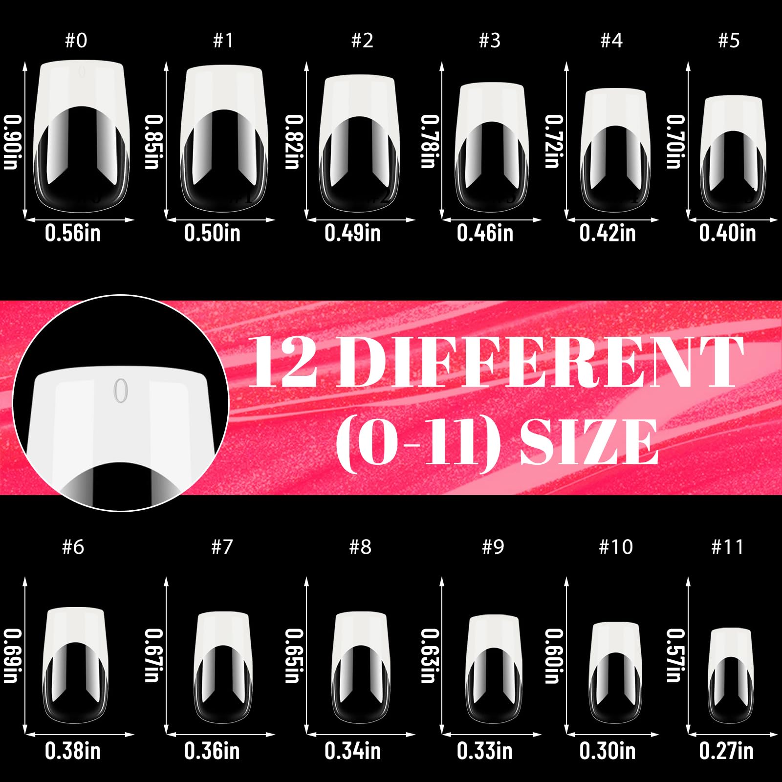 Bellelfin 12 sizes ensure a perfect fit for every finger