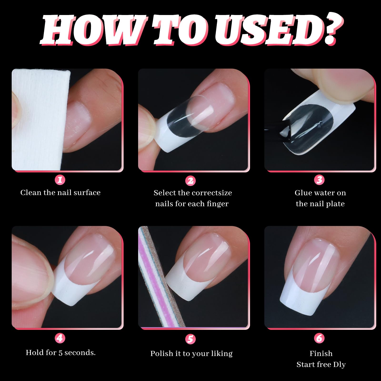 Bellelfin French tip design adds subtle elegance to any look