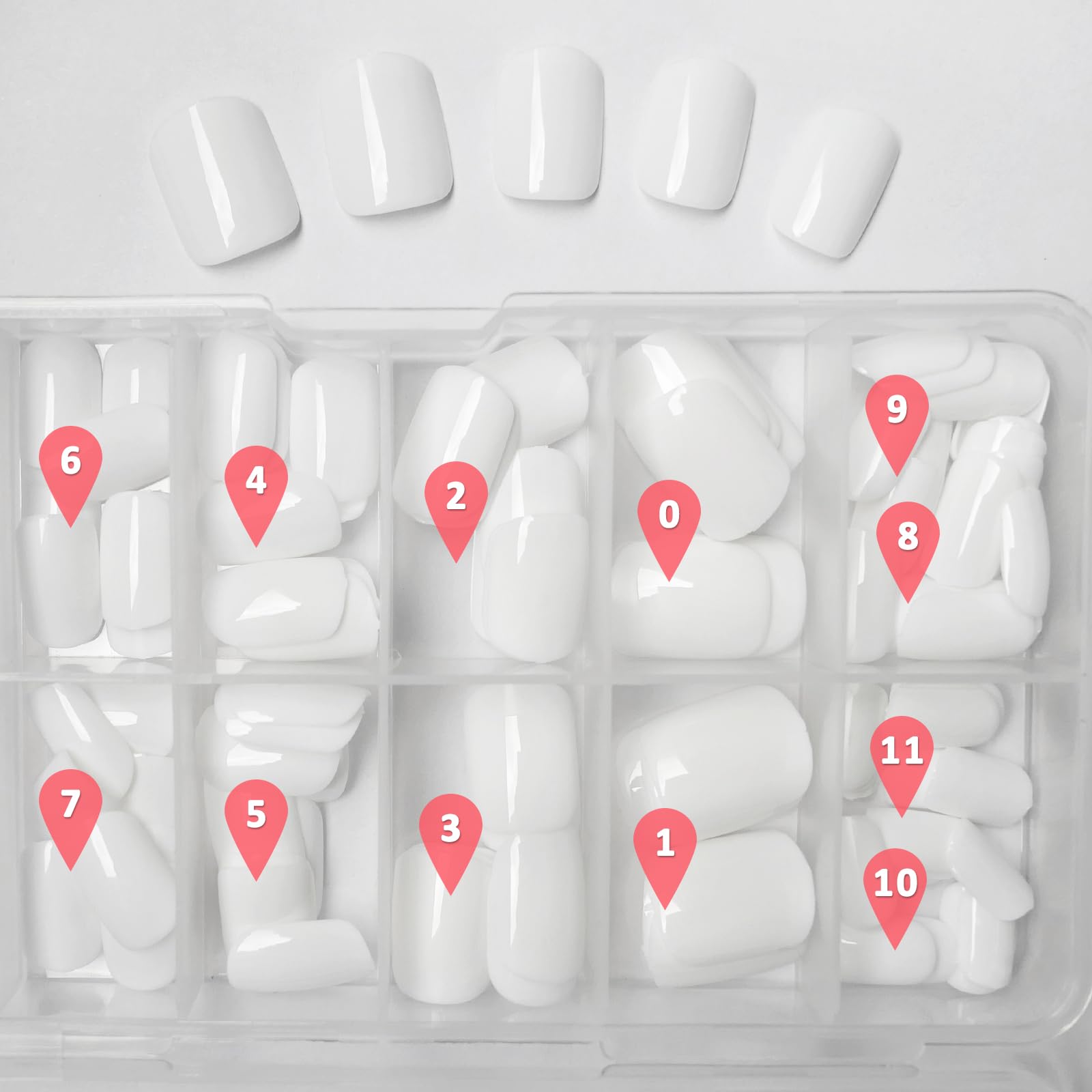 Bellelfin full-cover nails with high-gloss gel-like finish for durable wear